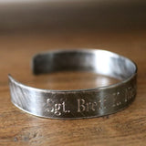 Personalized Sgt Memorial Bracelet