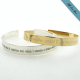Anniversary Mens Gift - Personalized Gold Bracelet for Men