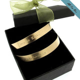 Anniversary Mens Gift - Personalized Gold Bracelet for Men