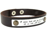 Custom Leather Bracelet for Men, Gift for Him