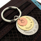 Dog Lovers Keychain -  Personalized Key Chains