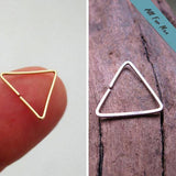 Geometric Men Earrings in Sterling Silver