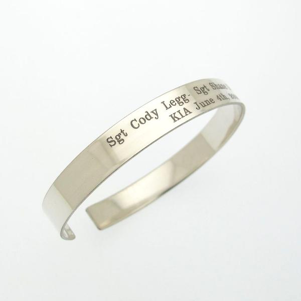 Metal Military Memorial Bracelets 2025
