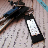 Longitude Latitude Keychain - Two Side Engraved Keychain