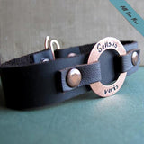 Luxury Leather Bracelets with Engraving - Personalized Mens Gift