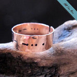 Secret Message Engraved Ring - Personalized Mens Band