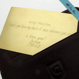Groomsmen Gift - Personalized Wallet Insert Card for Men