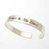 Forever In My Heart Bracelet - Personalized Memorial Bracelet