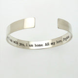 Plain Sterling Silver Cuff Bracelet for men