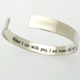 Plain Sterling Silver Cuff Bracelet for men