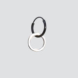 Oxidized Sterling Silver Dangle Earring for men