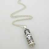 Jewish Necklace - Leather Necklace with Judaica Pendant