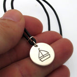 Men's Initial Pendant Necklace - Men's Personalized Gift