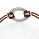 Medical Alert Leather Bracelet for Men - Engraved ID Jewelry