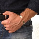 Message Bracelet - Sterling Silver Custom Engraved Cuff