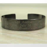 Military bracelet. Personalized mens Gift. Memorial Bracelet.