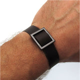 Bracelet for Men - Square Leather Bracelet