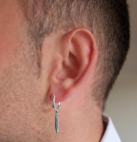 Are men's earrings - top or flop? New Mens designed earrings for men
