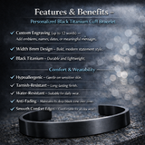 Mens Brushed Cuff bracelet - Designer Bracelets for Men - 1/2 bangle cuff