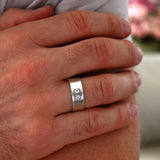 Army Medical Service Corps Ring – Custom Caduceus Sterling Silver Band