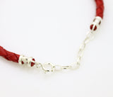 Infinity Bracelet for Him - Leather Cuff Bracelet for Men