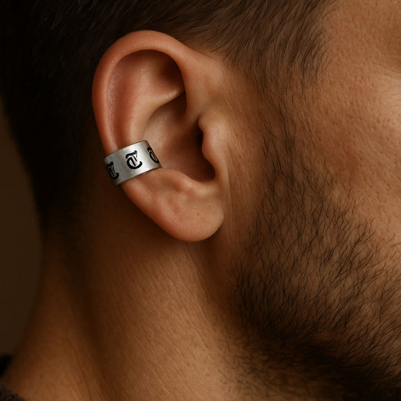 Custom Sterling Silver Earcuff for Men