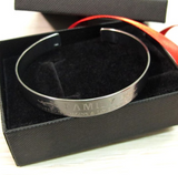 Memorial Black Silver Bracelet, Mens Accessory