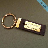 Personalized Gifts Accessories for Men - Mens Custom Leather Key