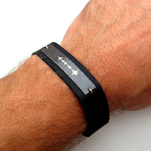 Custom Voice Recording Mens Bracelet, Fathers Day Gift
