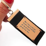 Personalized Leather Keychain, Gift idea for Father