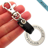 Personalized GPS Coordinate Keychain for men - Groomsmen Gift