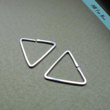 Geometric Men Earrings in Sterling Silver