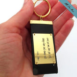 Gold Personalized Leather Keychain - Gift For Men