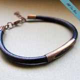 Gorgeous Mens Leather Bracelet - Adjustable Wristband