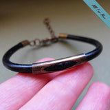 Gorgeous Mens Leather Bracelet - Adjustable Wristband