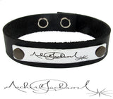 Handwriting Engraved Mens Bracelet, Personalized Gift for Him