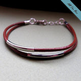 Leather Wrapped Bracelet for Men - Gift for him