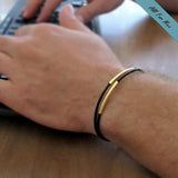Leather Wrapped Bracelet for Men - Gift for him