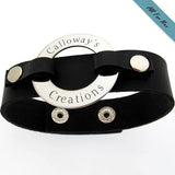 Custom Mens Leather Bracelets -  Leather Cuff for Him