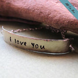 Mens Sterling Silver ID Bracelet -  Gift for fathers, daddy, dad