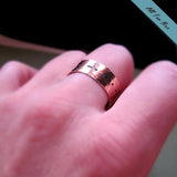Secret Message Engraved Ring - Personalized Mens Band