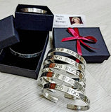 Custom ID Silver Bracelet for Men, Gift idea for Him