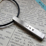 Personalized Bar Pendant Mens Necklace - Cool Gifts for Men