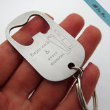 Personalized Bottle Opener Keychain for Men