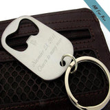 Personalized Bottle Opener Keychain for Men
