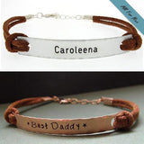 Personalized Fathers Bracelet - The Best Gifts for Dad