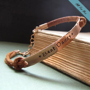 Personalized Fathers Bracelet - The Best Gifts for Dad