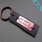 Personalized Keychain for Men - Cool Mens Gift Idea