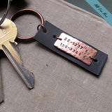 Personalized Keychain for Men - Cool Mens Gift Idea