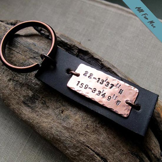 Personalized Keychain for Men - Cool Mens Gift Idea